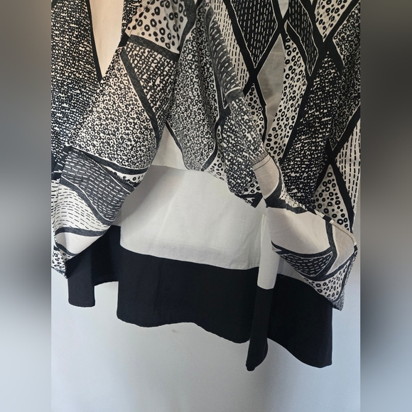 TRIBAL Sleeveless Midi Knee Length Dress Size 12 Abstract Neutral Corpcore - Picture 6 of 9